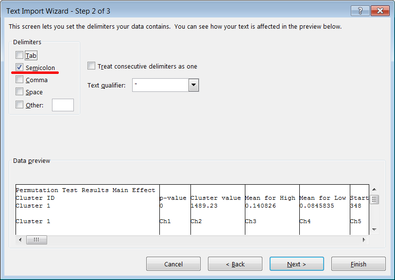 Figure 4 Microsoft Excel Text Import Wizard Step 2