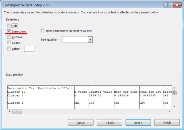 Figure 4 Microsoft Excel Text Import Wizard Step 2